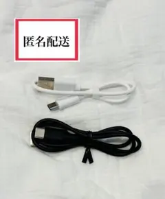 USB Type-C ケーブル 2本セット ホワイト ブラック 充電ケーブル