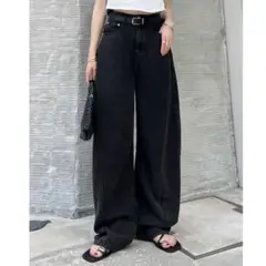Re:EDIT バレルレッグジーンズ　L