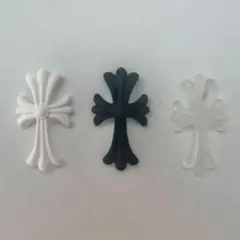 ネイルパーツ クロス デザイン 十字架 クロム デカ ビック 透明