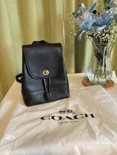 COACH オールドコーチ　レザー リュック バックパック ブラック