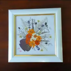 額縁　押し花　フォトフレーム　フラワー