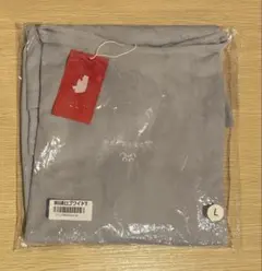 harapeco商会 刺繍ワイドロゴT グレー