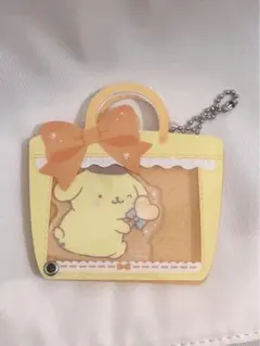 ポムポムプリン アクリルキーホルダー バッグ型