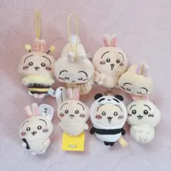 ちいかわ うさぎ ぬいぐるみ・マスコット・バッジ・シュシュ 8点 まとめ売り