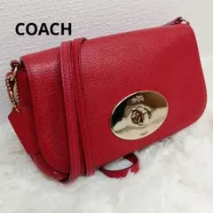 コーチ 美品 クロスボディ ペブルトレザー ゴールド金具 ショールダー