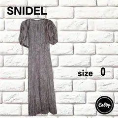 SNIDEL　スナイデル　２WAYボリュームスリーブプリントワンピース　サイズ0