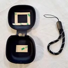 ★ 黒 Anker イヤホン 収納 ケース カバー シリコン バッグ