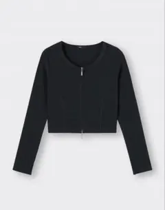 GU リブダブルジップカーディガンQ （Mサイズ）