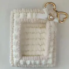 ハンドメイド トレカケース B8サイズ 白 ベージュ