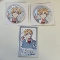 2*︎様 にじさんじわんにゃんdays チェキ風カード・缶バッジ エクス・アルビ