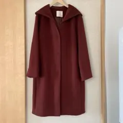 自由区 大きいサイズ 44 2XL ボルドー系 2way コート