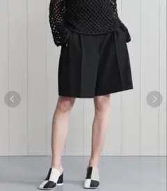 H BEAUTY&YOUTH DOUBLE CLOTH SHORT PANTS