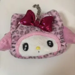 マイメロ ギャルネコシリーズ フェイス型ポーチ