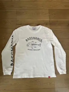 bassmania ロングスリーブTシャツ Mサイズ ホワイト　バスマニアのサムネイル