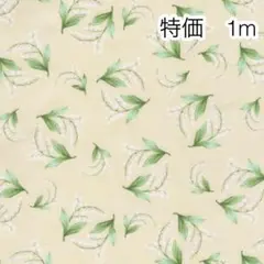 ラスト 特価 1m スズラン アイボリー オックス