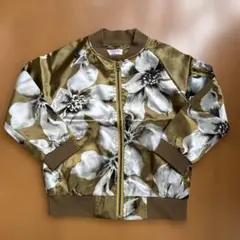 blucoco 韓国ファッション　花柄ブルゾン　110〜120cmくらい