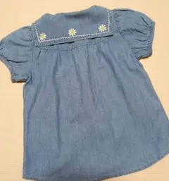 美品★フタフタ★セーラー襟のカットソー ★デニム