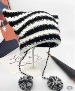 SHEIN 猫耳 ニット帽 Y2K