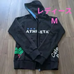 athleta フード付きパーカー Mサイズ 黒