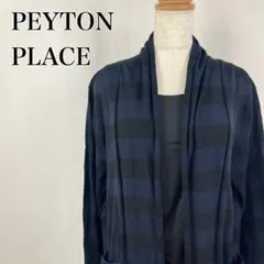 ペイトンプレイス　ショールカラー　リネン　アウター　長袖カーディガン【3988】