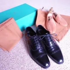 EDWARD GREEN 黒 キャップトゥ with シューツリーのサムネイル