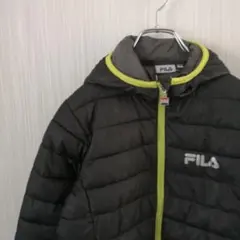 FILA　フィラ　中綿ジャンパー　黒　迷彩　140　男の子