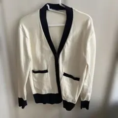 ZARA パイピングニットカーディガン　XS