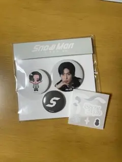 おまけ付き SnowMan 韓国ポップアップ 缶バッジセット デコシール 目黒蓮