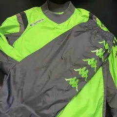 Kappa ピステ・ウィンドブレーカー グリーン/グレー