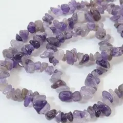 xk887/天然石◇アメジスト　さざれ　1連