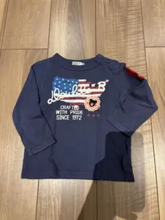 DOUBLE.B 長袖Tシャツ ネイビー