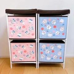 美品 ちいかわ2段収納ボックス 4個セット 2026年最新】ちいかわ 2段収納ボックスの人気アイテム - メルカリ