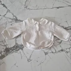 モイモルンホワイト襟トレーナー90/52