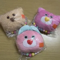 【新品】mojojojo ビーズチェーン付きフェイスマスコット3