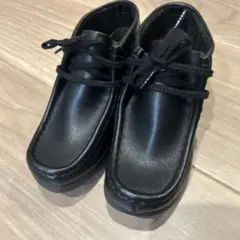 ブラックレザーブーツ キッズ用のサムネイル