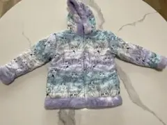 薄紫 雪の結晶 フリースジャケット 両面タイプ