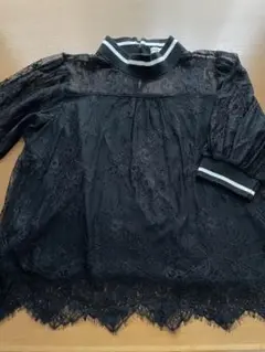 earth music&ecology レース半袖ブラウス　フリー