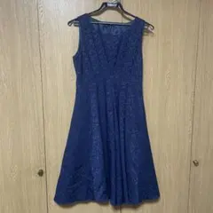 ネイビー Aライン パーティードレス