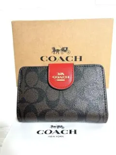 コーチ 折り財布 新品 箱袋付