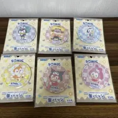 SONIC & FRIENDS ×Sanrio 缶バッジ 全6種セット - メルカリ