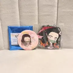 鬼滅の刃 竈門禰豆子 ぺたん娘 ラバーストラップ ゆらふわ缶バッチ