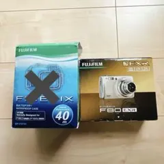 FUJIFILM F80EXR赤 コンパクトデジタルカメラ　防水プロテクター付き