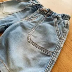 【シンプル】100cm BREEZE デニム風ショートパンツ