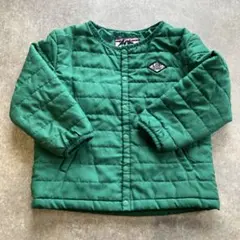 マーキーズ　中綿ジャケット　キッズ110センチ　緑色　汚れあり LSP