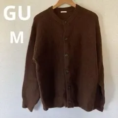 GU ブラウン ニット カーディガン ボタン付き Mのサムネイル