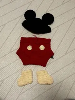 ミッキーマウス風ベビー衣装セット