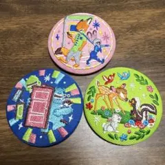 Disney 刺繍缶バッジ　ビスケット2 ズートピア　ディズニー　バンビ