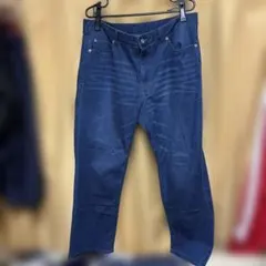 レディース　ダークブルー ストレートレッグデニム　3 Lサイズ