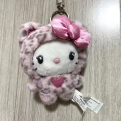 【正規品】ハローキティ サンリオ ギャルくま ピンク ヒョウ柄 マスコット