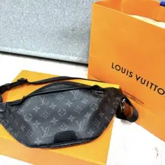 極美品 ルイヴィトン モノグラム エクリプス ディスカバリー バムバッグ 黒